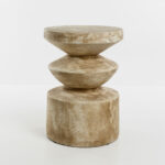 SANDY SIDE TABLE ΚΑΦΕ ΑΝΟΙΧΤΟ 38.5x38.5x51cm 04-1248