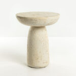 POROS SIDE TABLE BEIGE 40x40x46.3cm 04-1250