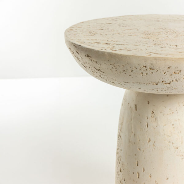 POROS SIDE TABLE BEIGE 40x40x46.3cm 04-1250 - Image 4