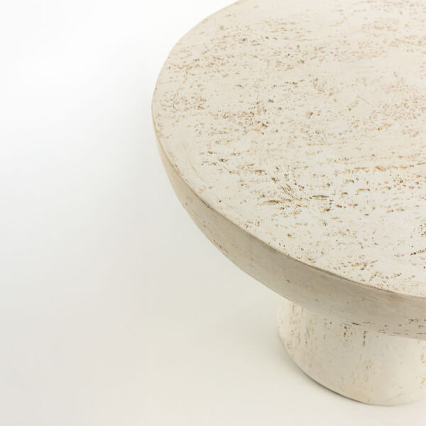 POROS COFFEE TABLE BEIGE 65x65x43cm 04-1251 - Image 4