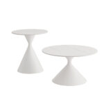 ICE COFFEE TABLE SET 2ΤΕΜ ΑΣΠΡΟ ΑΣΠΡΟ 70x70x40cm 04-1326 - Image 6