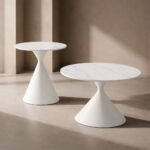 ICE COFFEE TABLE SET 2ΤΕΜ ΑΣΠΡΟ ΑΣΠΡΟ 70x70x40cm 04-1326 - Image 7