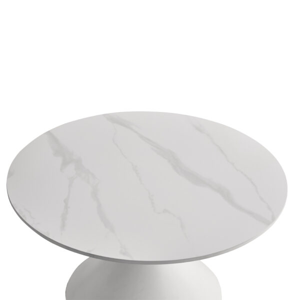 ICE COFFEE TABLE SET 2ΤΕΜ ΑΣΠΡΟ ΑΣΠΡΟ 70x70x40cm 04-1326 - Image 9
