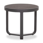 ΤΡΑΠΕΖΑΚΙ ΑΛΟΥΜΙΝΙΟΥ DEVIOUS SM6440.01 ΑΝΘΡΑΚΙ--ΓΚΡΙ SINTERED STONE TOP Φ45x41Υεκ. - Image 3