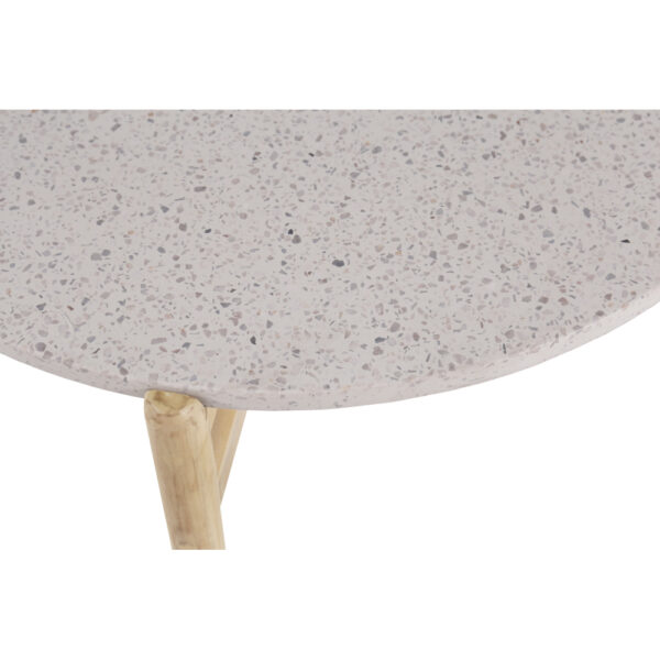 TERRAZZO COFFEE TABLE TERRAZZO ΦΥΣΙΚΟ ΑΝΟΙΧΤΟ 50x50x47cm 22-0055 - Image 3