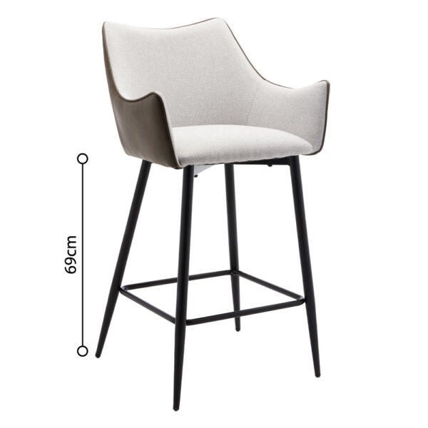 MALONE ΣΚΑΜΠΟ BAR BEIGE ΛΑΔΙ 38x51x96 26-0020 - Image 7