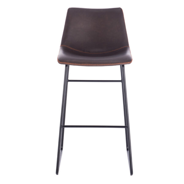 NUEVO XL ΣΚΑΜΠΟ BAR ΚΑΦΕ ANTIQUE WASHED ΜΑΥΡΟ 47x57x100 26-0039 - Image 10