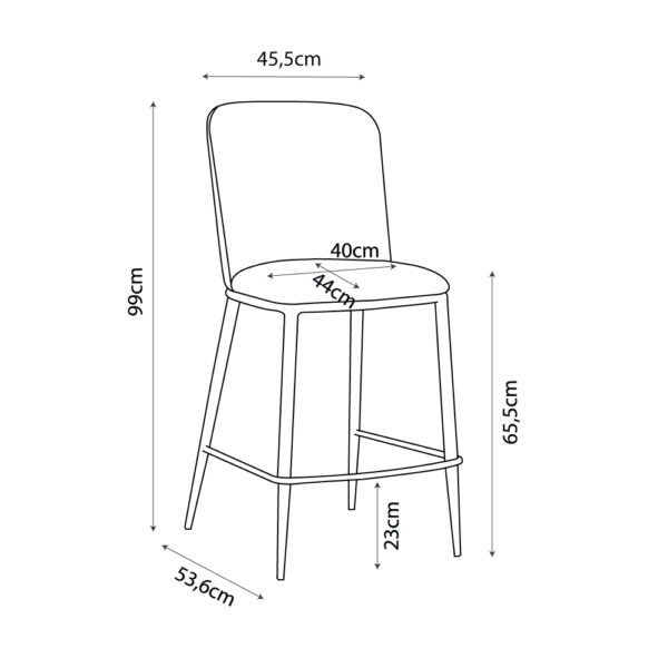 COUTURE ΣΚΑΜΠΟ BAR CAMEL 45.5x53.58x99 26-0051 - Image 15