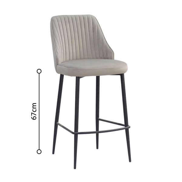 KING ΣΚΑΜΠΟ BAR BEIGE 44x53x95 26-0057 - Image 11
