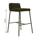 MERLO ΣΚΑΜΠΟ BAR ΛΑΔΙ 49x50x88cm 26-0105 - Image 11