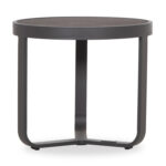 ΤΡΑΠΕΖΑΚΙ ΑΛΟΥΜΙΝΙΟΥ DEVIOUS SM6440.01 ΑΝΘΡΑΚΙ--ΓΚΡΙ SINTERED STONE TOP Φ45x41Υεκ. - Image 4