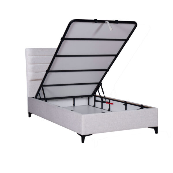 STRATTA ΚΡΕΒΑΤΙ ΜΕ ΑΠΟΘΗΚ. ΧΩΡΟ (ΓΙΑ ΣΤΡΩΜΑ 120x200cm) OFF WHITE 06-900 208x127x121 40-0044 - Image 9