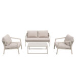 MARE ΣΑΛΟΝΙ SET 1+2+1 OFF WHITE 49-0012 - Image 2