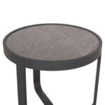 ΤΡΑΠΕΖΑΚΙ ΑΛΟΥΜΙΝΙΟΥ DEVIOUS SM6440.01 ΑΝΘΡΑΚΙ--ΓΚΡΙ SINTERED STONE TOP Φ45x41Υεκ. - Image 6