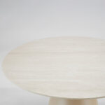 EARTH ΤΡΑΠΕΖΙ BEIGE ΜΕ ΟΨΗ ΜΑΡΜΑΡΟΥ 110x110x75cm 52-0022 - Image 3