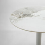 UNO ΤΡΑΠΕΖΙ BEIGE ΜΕ ΟΨΗ ΜΑΡΜΑΡΟΥ ΓΚΡΙ 80x80x74cm 52-0024 - Image 3