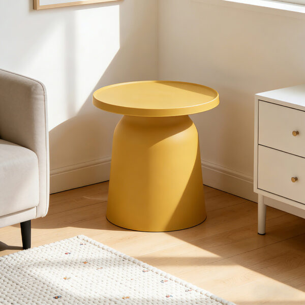 DOMI COFFEE TABLE ΜΟΥΣΤΑΡΔΙ 47x47x46cm 54-0006 - Image 4