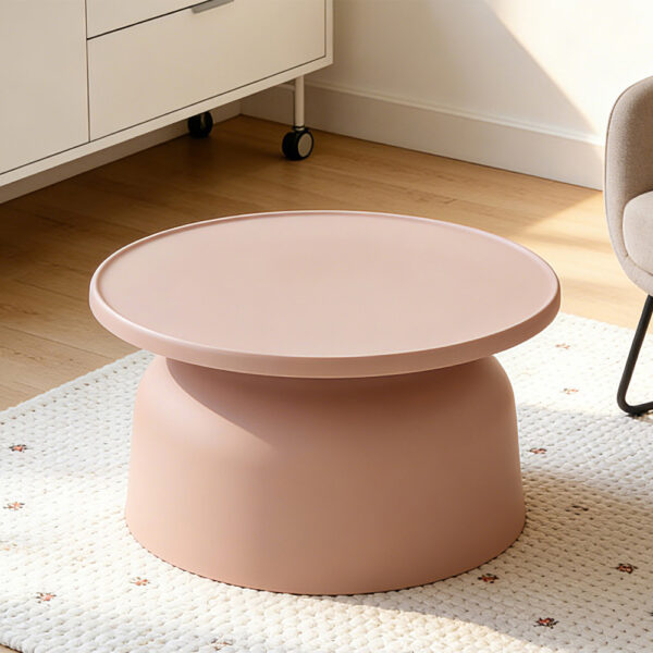 DOMI COFFEE TABLE SALMON 67x67x36cm 54-0010 - Image 4