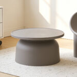 DOMI COFFEE TABLE ΓΚΡΙ 67x67x36cm 54-0012 - Image 4