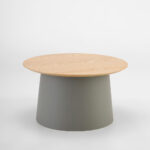 ZENTRA COFFEE TABLE ΦΥΣΙΚΟ ΓΚΡΙ 70x70x39cm 54-0016