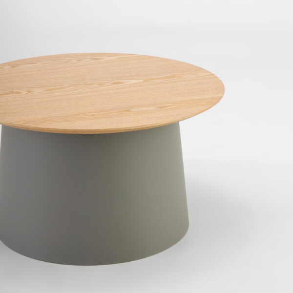 ZENTRA COFFEE TABLE ΦΥΣΙΚΟ ΓΚΡΙ 70x70x39cm 54-0016 - Image 3