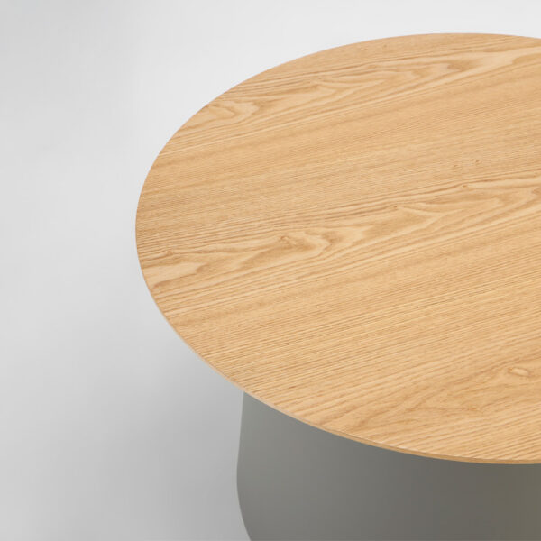 ZENTRA COFFEE TABLE ΦΥΣΙΚΟ ΓΚΡΙ 70x70x39cm 54-0016 - Image 4