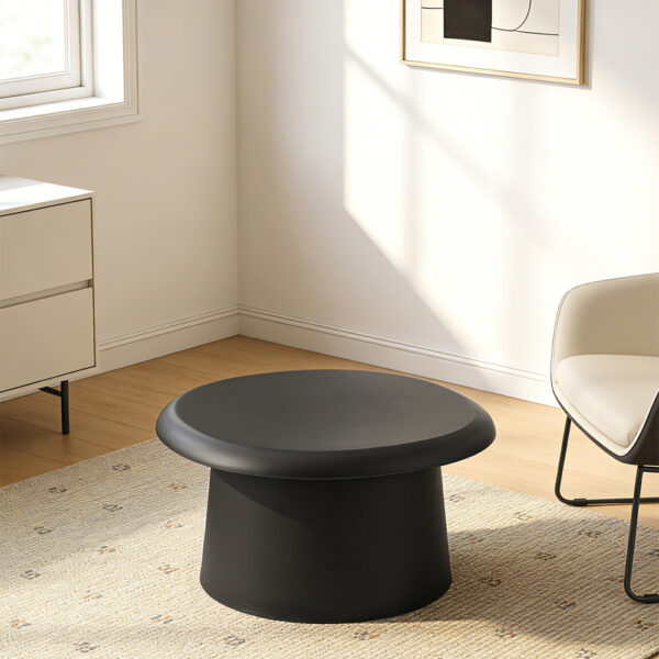 RIVVA COFFEE TABLE ΜΑΥΡΟ 70x70x39cm 54-0021 - Image 4