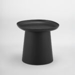 PLATE COFFEE TABLE ΜΑΥΡΟ 50x50x47.5cm 54-0022