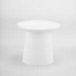 PLATE COFFEE TABLE ΛΕΥΚΟ 50x50x47.5cm 54-0023