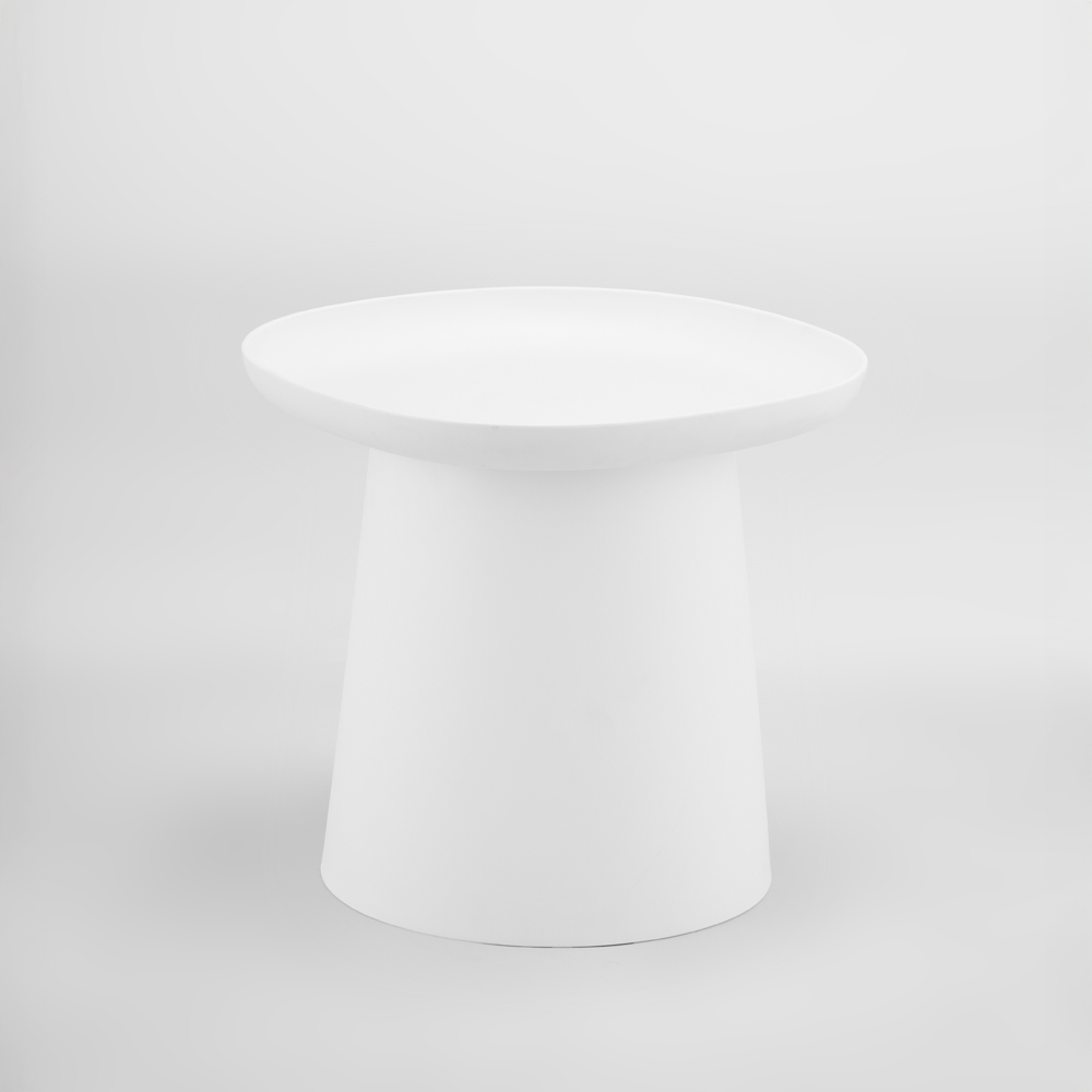 54-0023-tWuXH-first-_1 PLATE COFFEE TABLE ΛΕΥΚΟ 50x50x47.5cm 54-0023 - Image 1