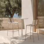 ART ΣΚΑΜΠΟ BAR ΜΠΕΖ OFF WHITE 52.5x52x103cm 58-0003 - Image 5