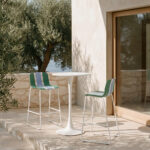 ART ΣΚΑΜΠΟ BAR ΠΡΑΣΙΝΟ ΜΠΛΕ 52.5x52x103cm 58-0004 - Image 5