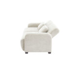 NUBO ΚΑΝΑΠΕΣ ΚΡΕΒΑΤΙ 3ΘΕΣΙΟΣ OFF WHITE 213x93x86cm 70-0455 - Image 3