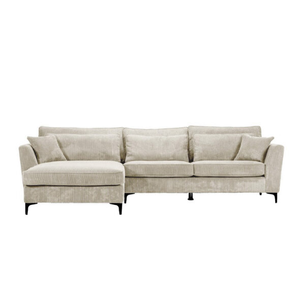 FOREVER ΚΑΝΑΠΕΣ ΓΩΝΙΑ ΑΡΙΣΤΕΡΗ BEIGE LINCOLN 03 316x185x92cm 71-0158 - Image 2