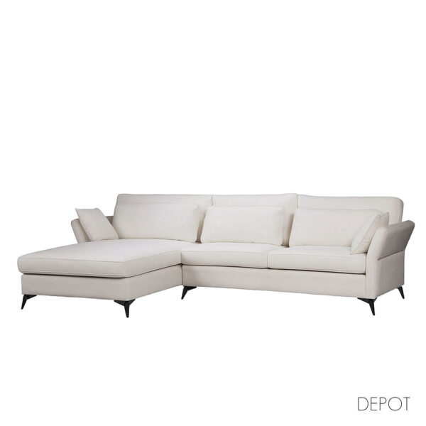 PARFAIT ΚΑΝΑΠΕΣ ΓΩΝΙΑ ΑΡΙΣΤΕΡΗ BEIGE LEGASY 15 307x185x92cm 71-0231 - Image 7