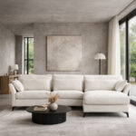 PARFAIT ΚΑΝΑΠΕΣ ΓΩΝΙΑ ΔΕΞΙΑ BEIGE LEGASY 15 307x185x92cm 71-0242 - Image 3