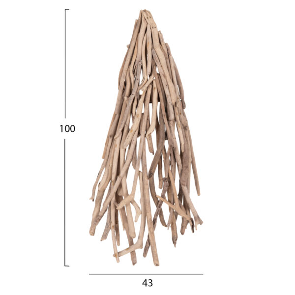 ΑΠΛΙΚΑ ΤΟΙΧΟΥ VEKNA HM4876 DRIFTWOOD ΣΕ ΦΥΣΙΚΟ 43x15(πάχος)x100Υεκ.[1xΕ27] - Image 2