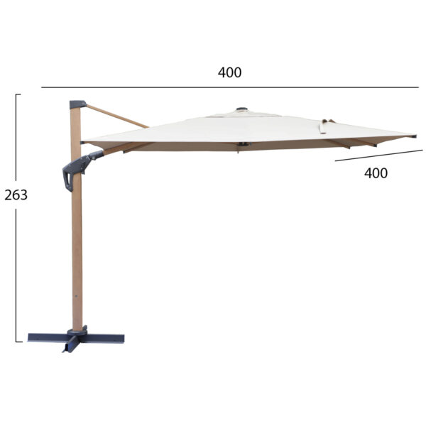 ΕΠΑΓΓΕΛΜΑΤΙΚΗ ΟΜΠΡΕΛΑ JAVANTE HM6621.02 HEAT TRANSFER ΑΛΟΥΜ.--ΜΠΕΖ ΠΑΝΙ 400x400x270Yεκ - Image 2