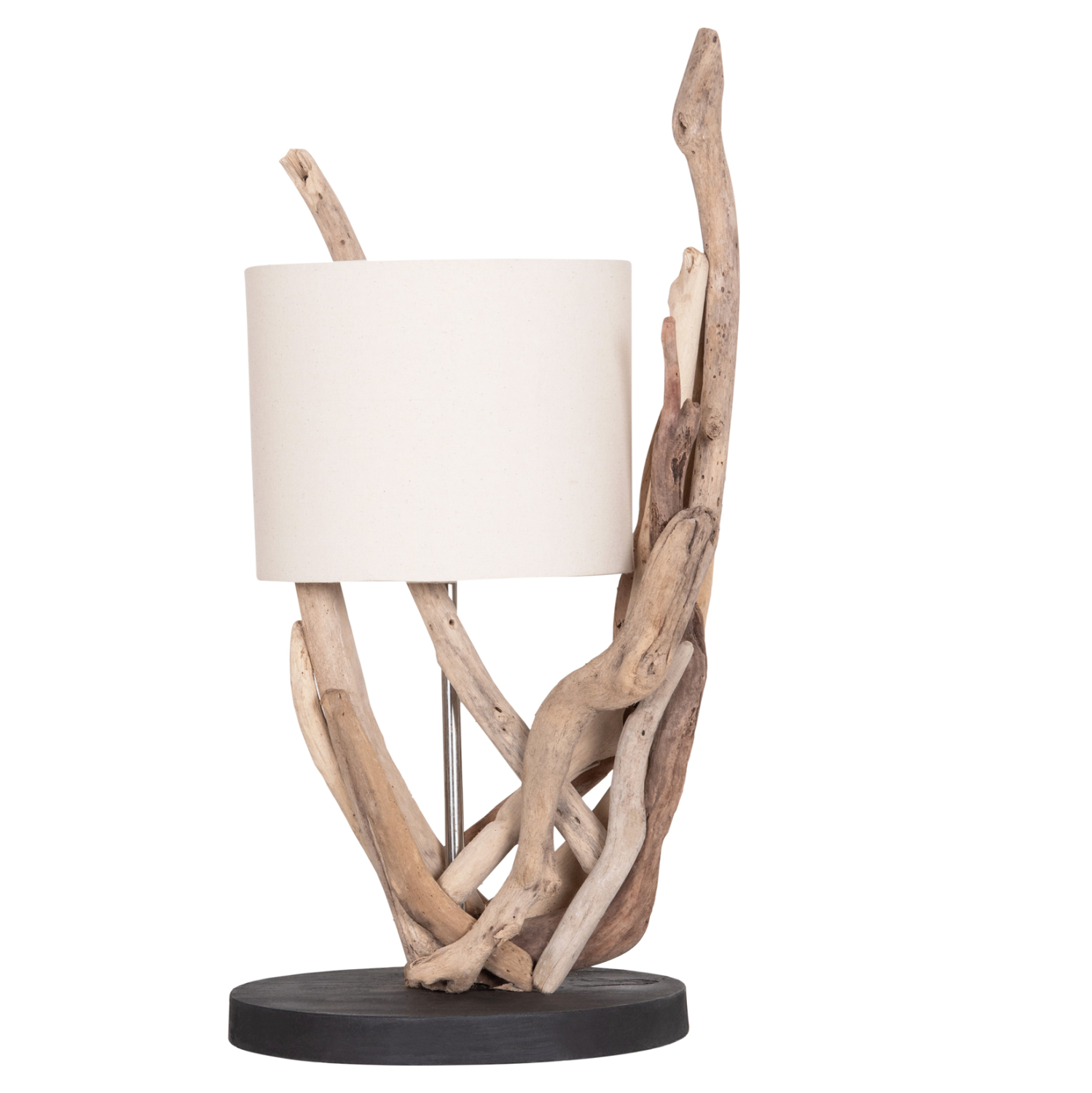 HM4873 ΕΠΙΤΡΑΠΕΖΙΟ ΦΩΤΙΣΤΙΚΟ BRAMBLE HM4873 DRIFTWOOD & ΛΕΥΚΟ ΚΑΠΕΛΟ Φ28x65Υεκ. - Image 1