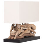 ΕΠΙΤΡΑΠΕΖΙΟ ΟΡΘΟΓΩΝΙΟ ΦΩΤΙΣΤΙΚΟ TWIGGY HM4432 DRIFTWOOD & ΛΕΥΚΟ ΚΑΠΕΛΟ 50x16,5x38Υεκ. - Image 4