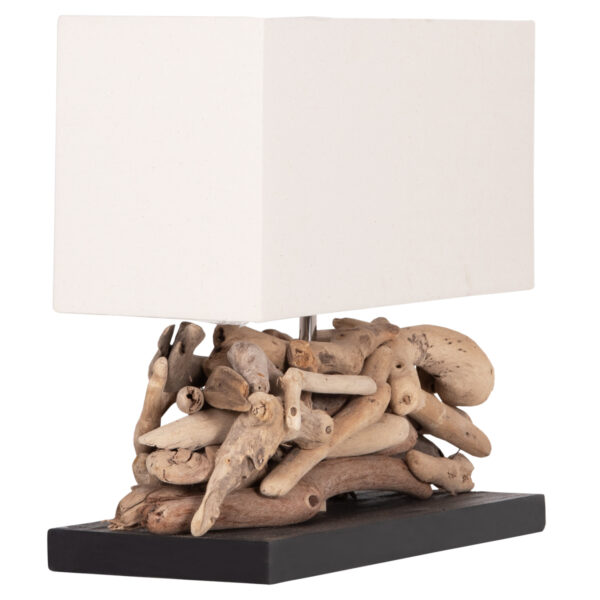 ΕΠΙΤΡΑΠΕΖΙΟ ΟΡΘΟΓΩΝΙΟ ΦΩΤΙΣΤΙΚΟ TWIGGY HM4432 DRIFTWOOD & ΛΕΥΚΟ ΚΑΠΕΛΟ 50x16,5x38Υεκ. - Image 4