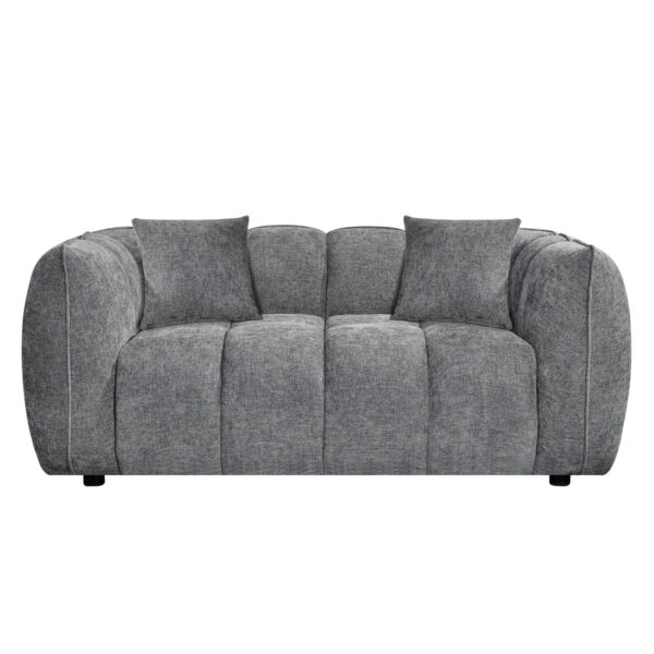 ΚΑΝΑΠΕΣ 2-ΘΕΣΙΟΣ LYKKE HM3324.01 ΓΚΡΙ ΥΦΑΣΜΑ 172x89x70Υεκ. - Image 3