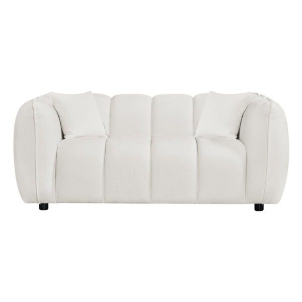 ΚΑΝΑΠΕΣ 2-ΘΕΣΙΟΣ LYKKE HM3324.02 ΕΚΡΟΥ ΥΦΑΣΜΑ 172x89x70Υεκ. - Image 3