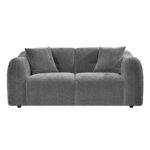 ΚΑΝΑΠΕΣ 2-ΘΕΣΙΟΣ JUNOA HM3334.01 ΓΚΡΙ ΥΦΑΣΜΑ 172x89x74Υεκ - Image 3