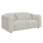ΚΑΝΑΠΕΣ 2-ΘΕΣΙΟΣ JUNOA HM3334.02 ΕΚΡΟΥ ΥΦΑΣΜΑ 172x89x85Υεκ