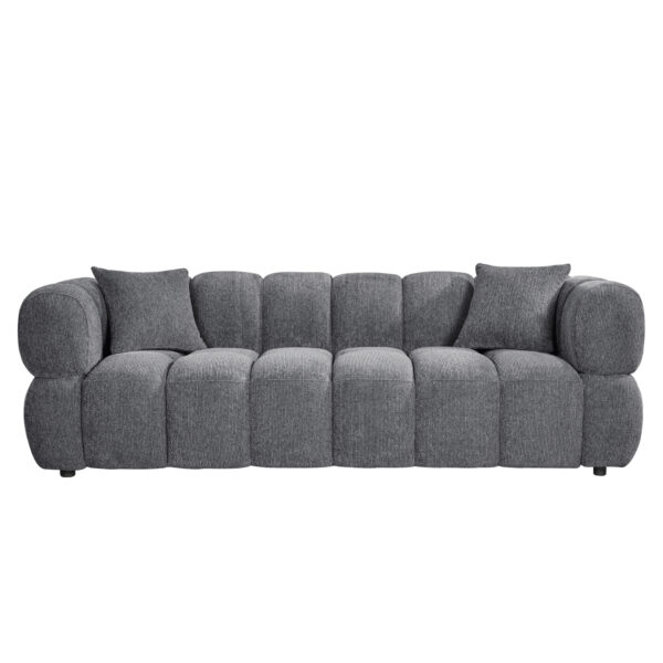 ΚΑΝΑΠΕΣ 3-ΘΕΣΙΟΣ NORIKA HM3331.01 ΓΚΡΙ ΥΦΑΣΜΑ 220x88x85Υεκ. - Image 3