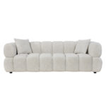 ΚΑΝΑΠΕΣ 3-ΘΕΣΙΟΣ NORIKA HM3331.02 ΕΚΡΟΥ ΥΦΑΣΜΑ 220x88x85Υεκ. - Image 3
