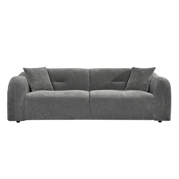 ΚΑΝΑΠΕΣ 3-ΘΕΣΙΟΣ JUNOA HM3333.01 ΓΚΡΙ ΥΦΑΣΜΑ 228x89x74Υεκ - Image 3