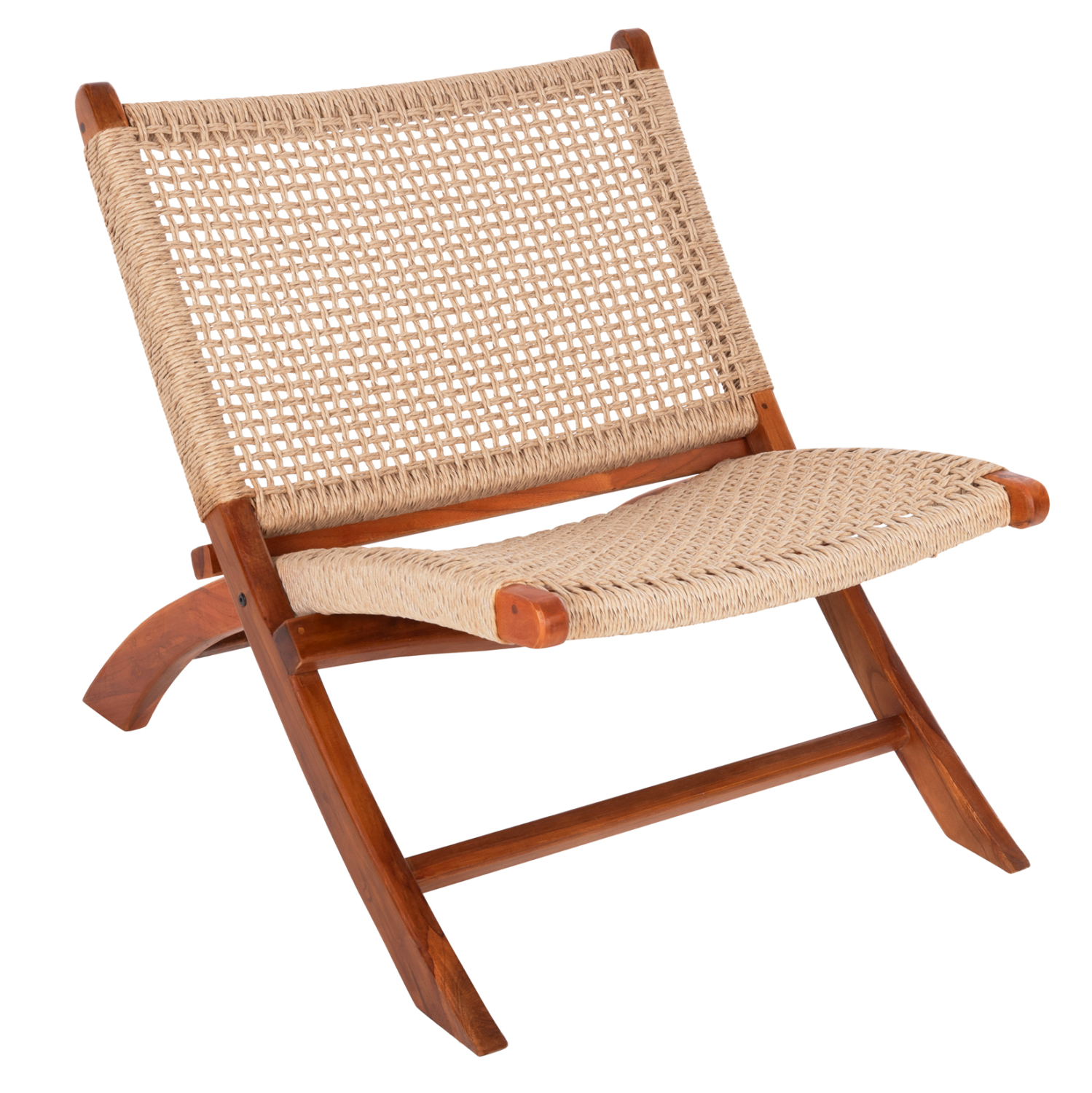 HM9477.01 ΚΑΡΕΚΛΑ LOUNGE ΑΝΑΔΙΠΛΟΥΜΕΝΗ FERM HM9477.01 ΜΑΣΙΦ ΤΕΑΚ ME ΣΧΟΙΝΙ VIRO 65,5x80x67Υεκ - Image 1