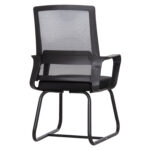 ΚΑΡΕΚΛΑ ΕΠΙΣΚΕΠΤΗ CASTER HM1228.01 PP--MESH--ΜΕΤΑΛΛΟ ΜΑΥΡΟ 46x52x94Υεκ - Image 5